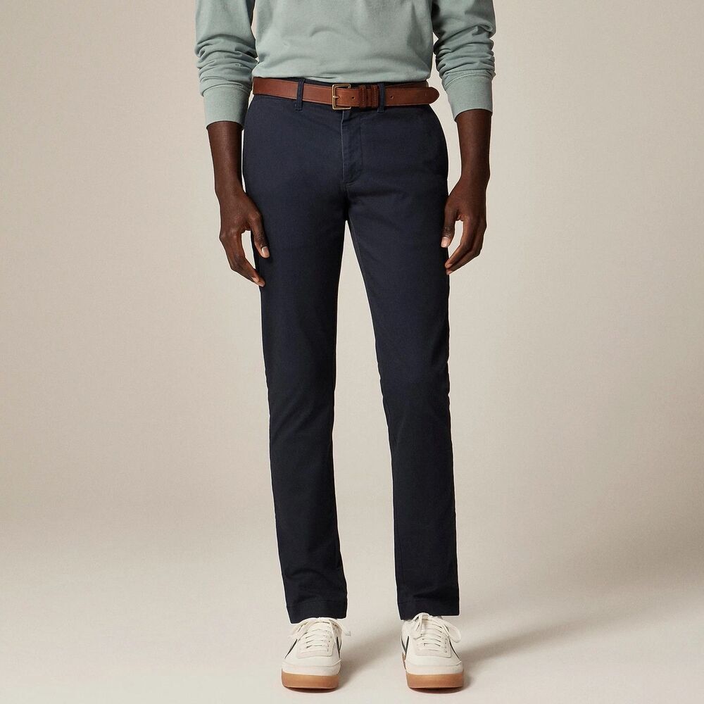 J Crew Slim Chino Pants Mens 32x32 Black AR885 NWT Casual Trousers Classic